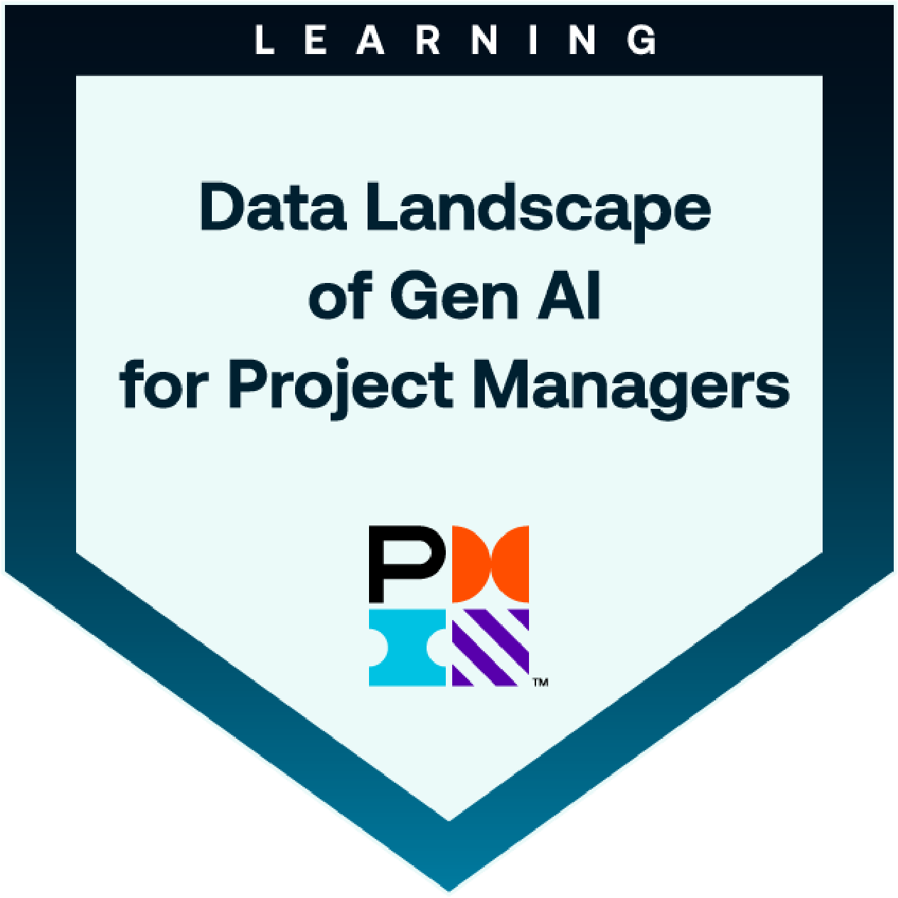 Data Landscape of GenAI for Project Managers badge