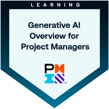 Generative AI Overview for Project Managers badge